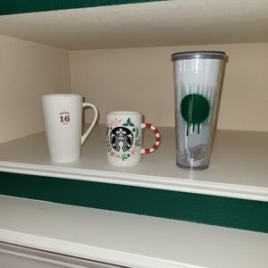 Starbucks mugs, travel tumbler